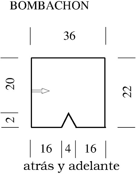 croquis bombachon tejido a crochet