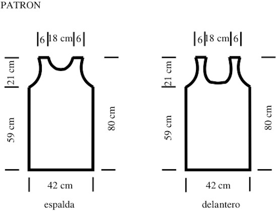 patrón vestido calado